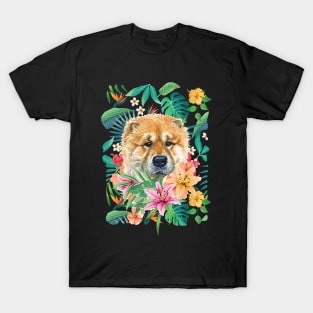 Tropical Fawn Chow Chow T-Shirt